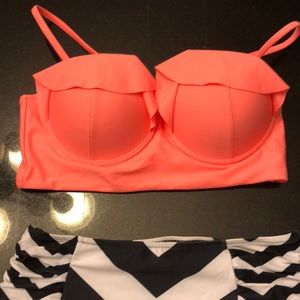 High waist swim suit